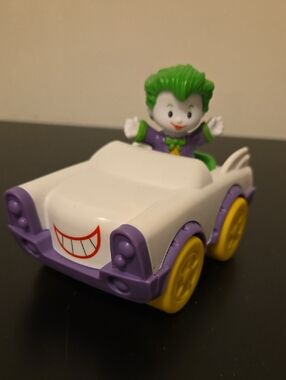 Little People DC Friends Joker And White Car